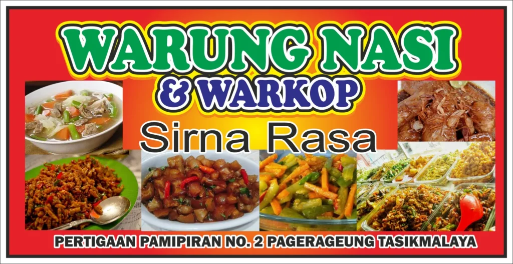 Download contoh desain banner warung makan cdr