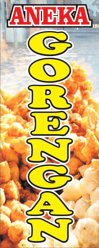Download Contoh Desain Banner Spanduk Gambar Gorengan Campur CDR - Aneka Gorengan 1