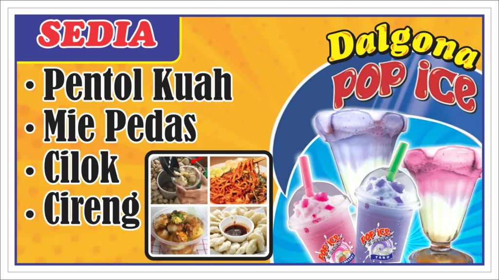 Download contoh spanduk warung jajanan