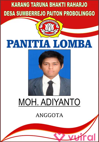 Contoh Desain Id Card Panitia Lomba 17 Agustus (Karang Taruna) Contoh Desain Id Card Panitia Lomba 17 Agustus (Karang Taruna)