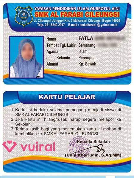 Contoh Desain Id Card Sekolah Untuk Kartu Pelajar Contoh Desain Id Card Sekolah Untuk Kartu Pelajar