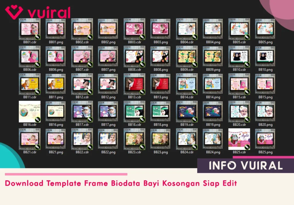 Kumpulan Contoh Desain Frame Biodata Bayi Kosongan Kumpulan Contoh Desain Frame Biodata Bayi Kosongan