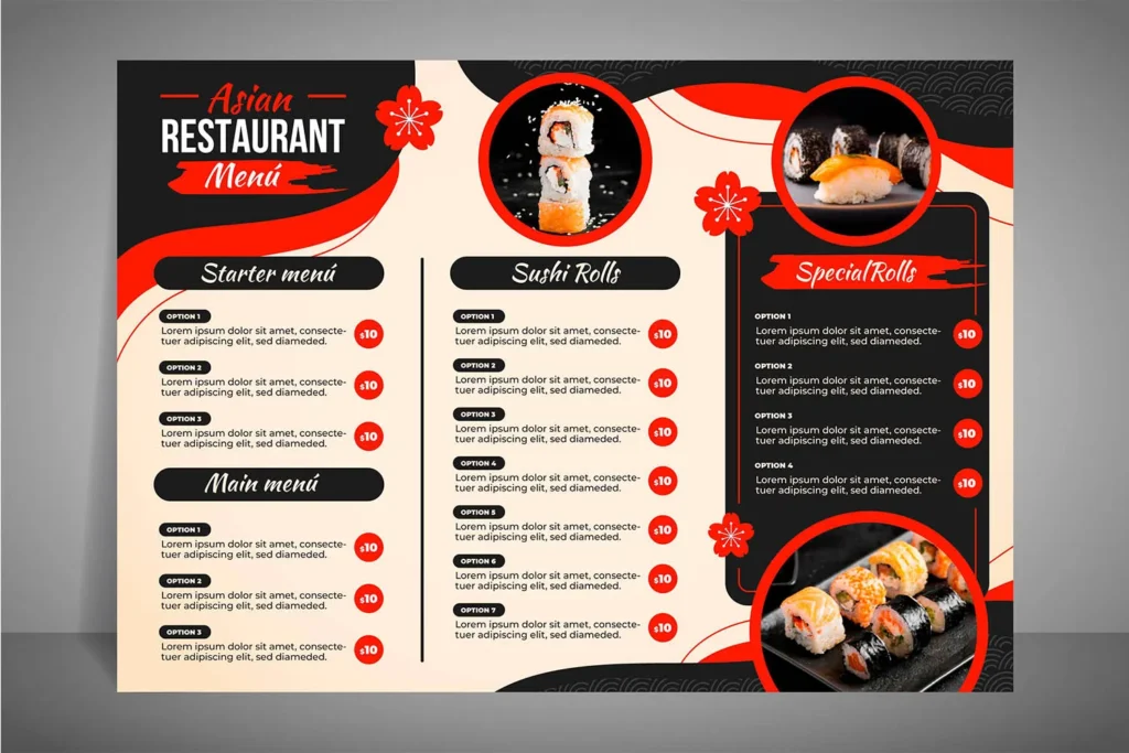 Contoh Brosur Makanan Simple Dan Menarik