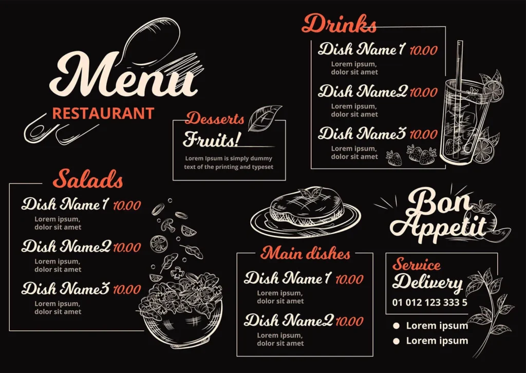 Contoh Daftar Menu Cafe Kekinian