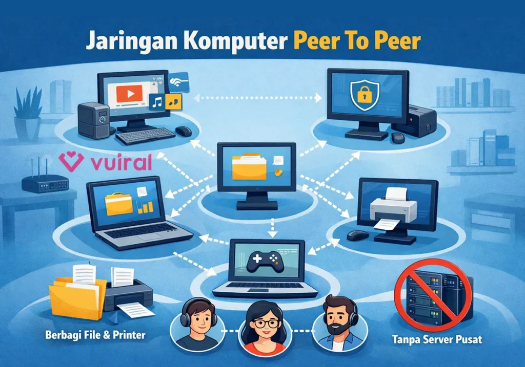 Contoh Gambar Jaringan Peer to Peer Contoh Gambar Jaringan Peer to Peer