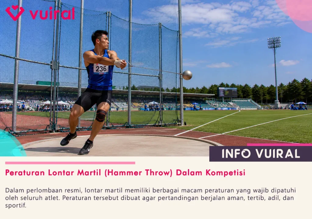 Peraturan Lontar Martil (Hammer Throw) Dalam Kompetisi